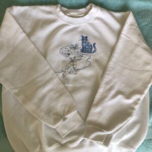Cutest 3 cat embroidered sweatshirt